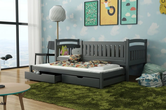 Ausziehbett, Kinderbett, Doppelbett GALAXY - Kubuk Moebel