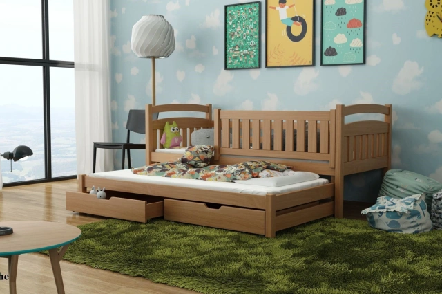 Ausziehbett, Kinderbett, Doppelbett GALAXY - Kubuk Moebel