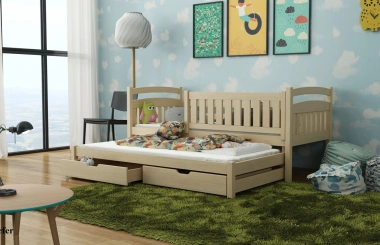 Ausziehbett, Kinderbett, Doppelbett GALAXY - Kubuk Moebel