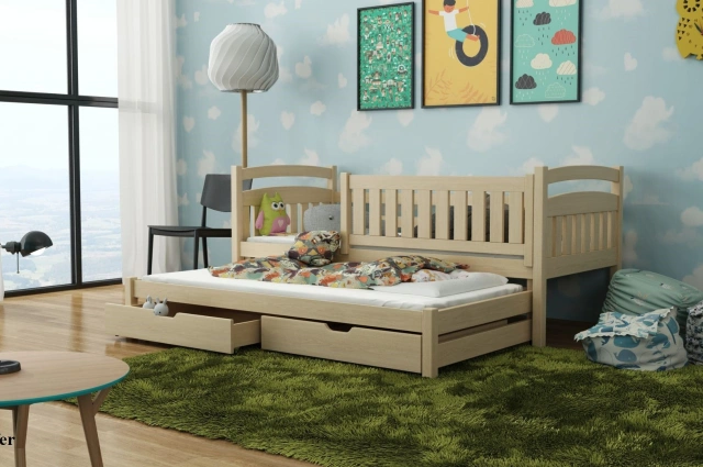 Ausziehbett, Kinderbett, Doppelbett GALAXY - Kubuk Moebel