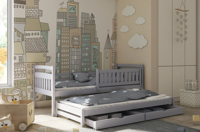 Ausziehbett, Kinderbett, Doppelbett GALAXY - Kubuk Moebel