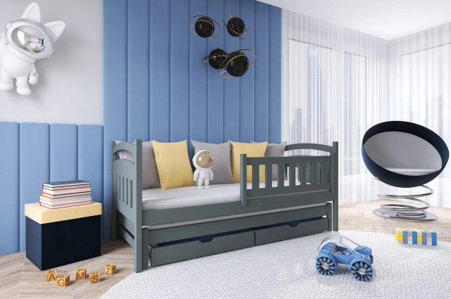 Ausziehbett, Kinderbett, Doppelbett GALAXY - Kubuk Moebel