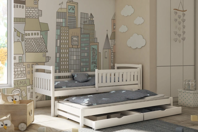 Ausziehbett, Kinderbett, Doppelbett GALAXY - Kubuk Moebel