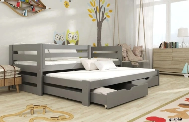 Ausziehbett, Kinderbett, Doppelbett KUBUS - Kubuk Moebel