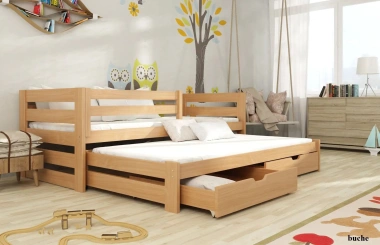 Ausziehbett, Kinderbett, Doppelbett KUBUS - Kubuk Moebel