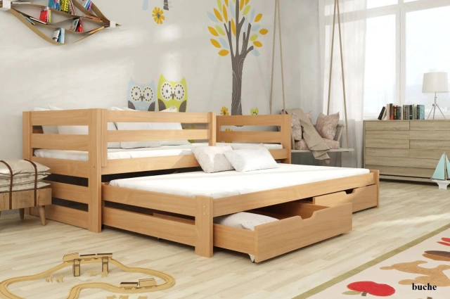 Ausziehbett, Kinderbett, Doppelbett KUBUS - Kubuk Moebel