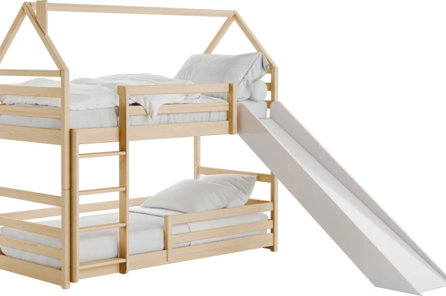 Etagenbett, Spielbett Play mit Rutsche - Kubuk Moebel