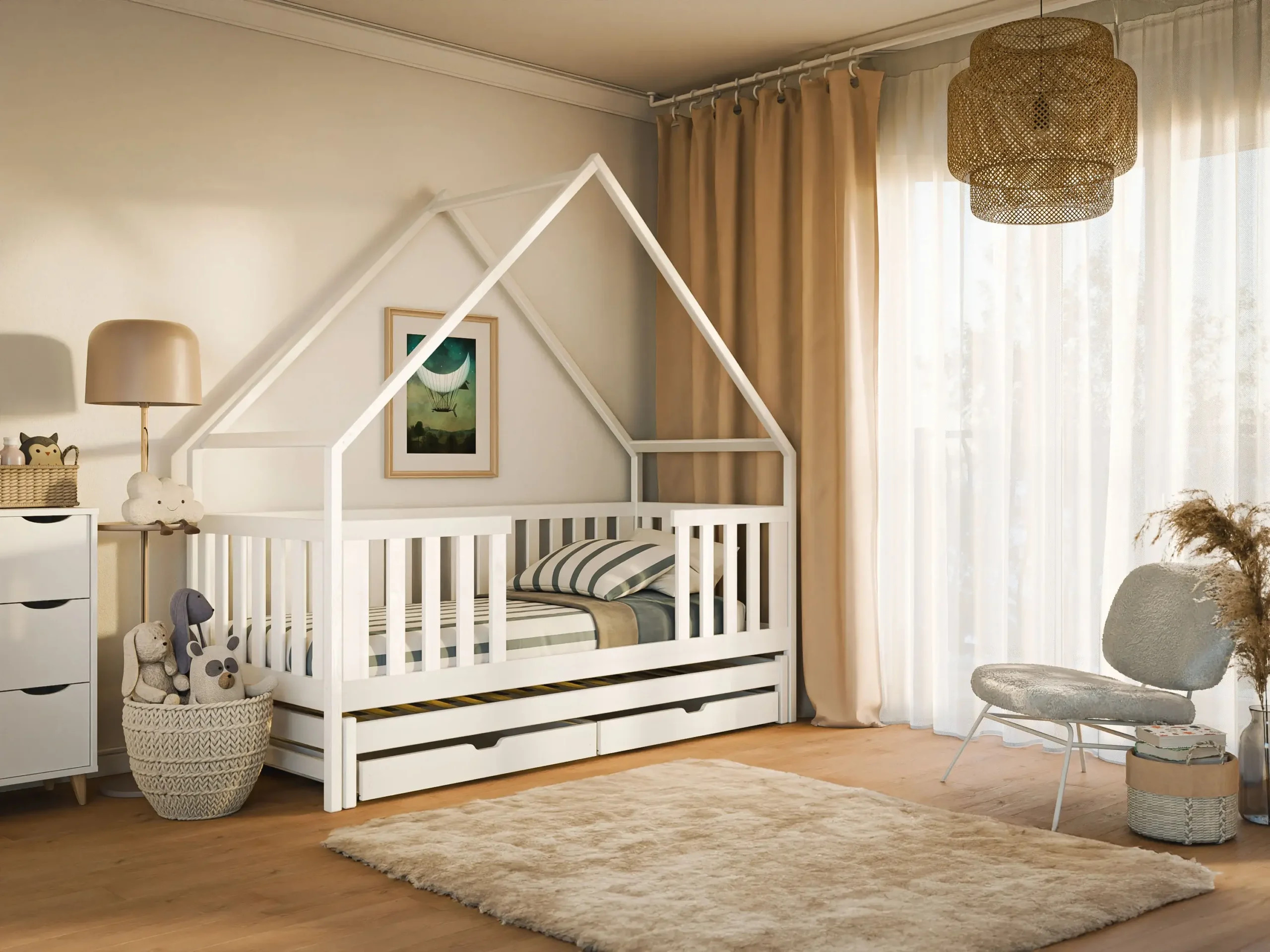 Hausbett Ausziehbett MAGIC - Kubuk Moebel