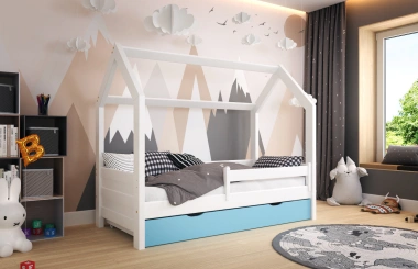 Einzelbett, Hausbett, Kinderbett MAXI HAUS - Kubuk Moebel