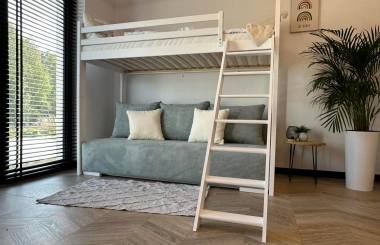 Hochbett, Kinderbett mit Schlafsofa SOFINO - Kubuk Moebel