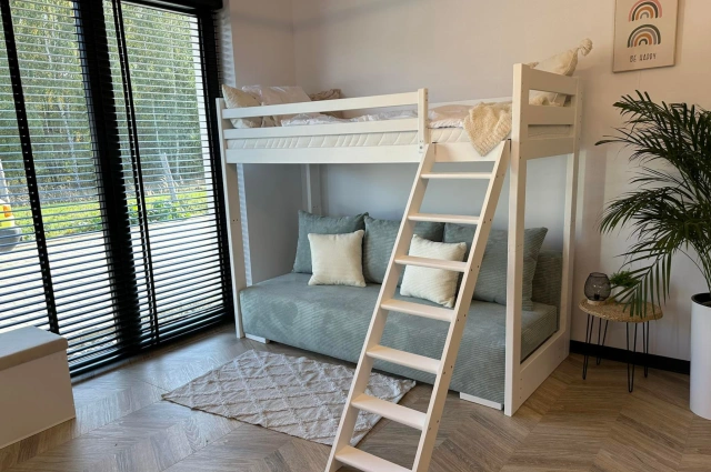 Hochbett, Kinderbett mit Schlafsofa SOFINO - Kubuk Moebel