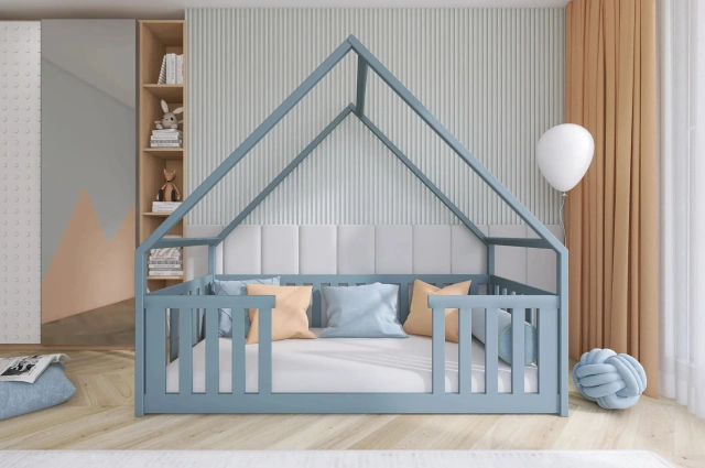 Kinderbett, Hausbett, Laufstall BEE - Kubuk Moebel