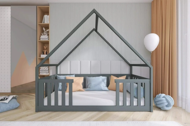 Kinderbett, Hausbett, Laufstall BEE - Kubuk Moebel