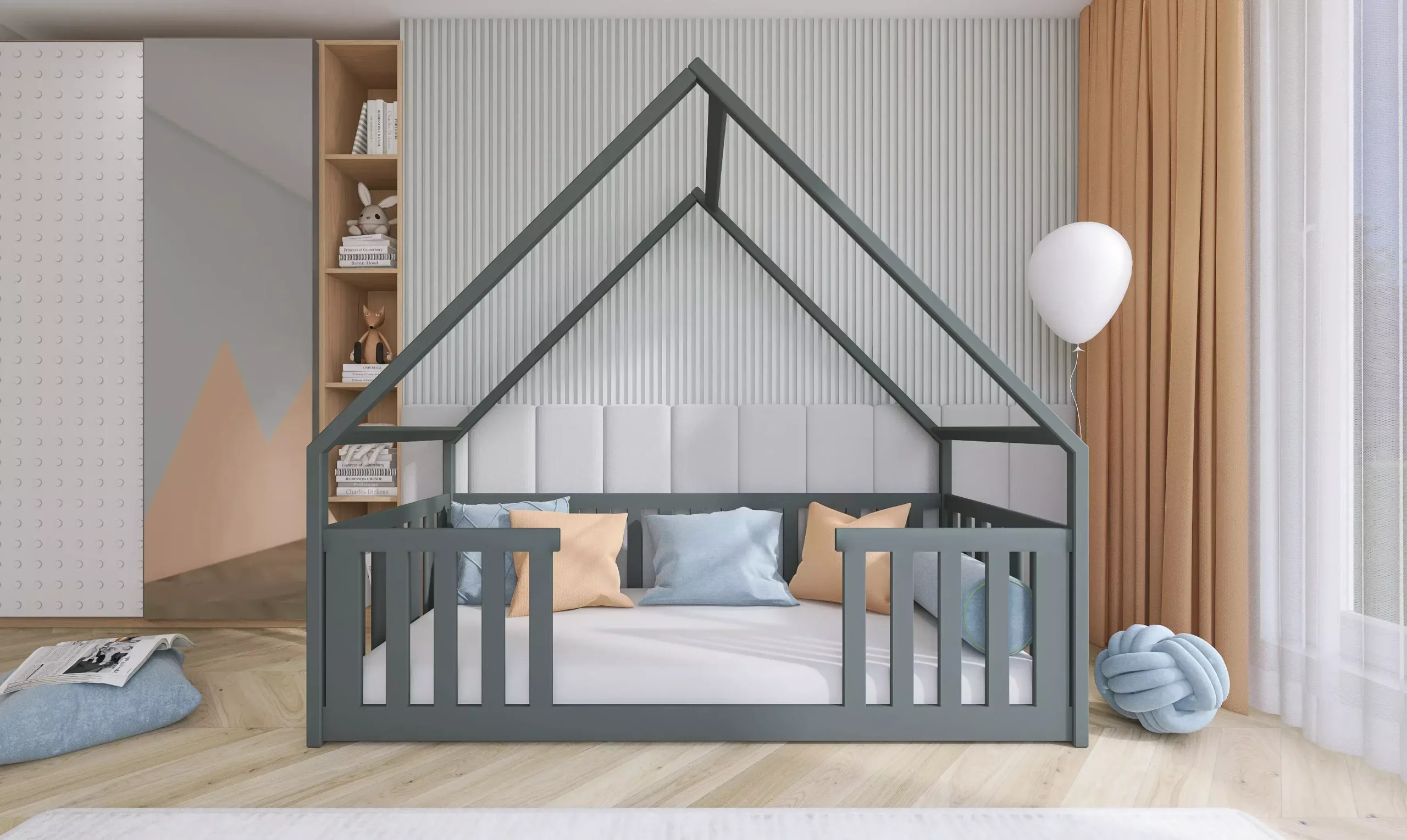 Kinderbett, Hausbett, Laufstall BEE - Kubuk Moebel