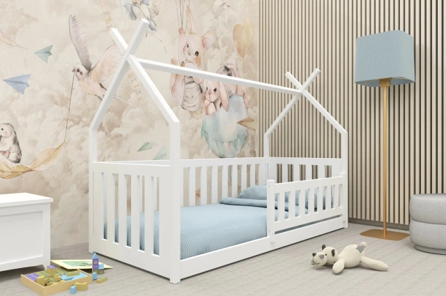 Hausbett, Kinderbett, Einzelbett BODO - Kubuk Moebel