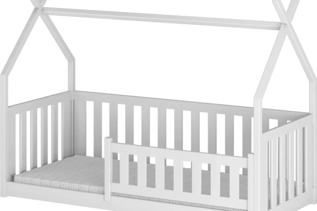 Hausbett, Kinderbett, Einzelbett BODO - Kubuk Moebel