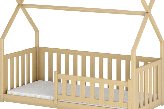 Hausbett, Kinderbett, Einzelbett BODO - Kubuk Moebel