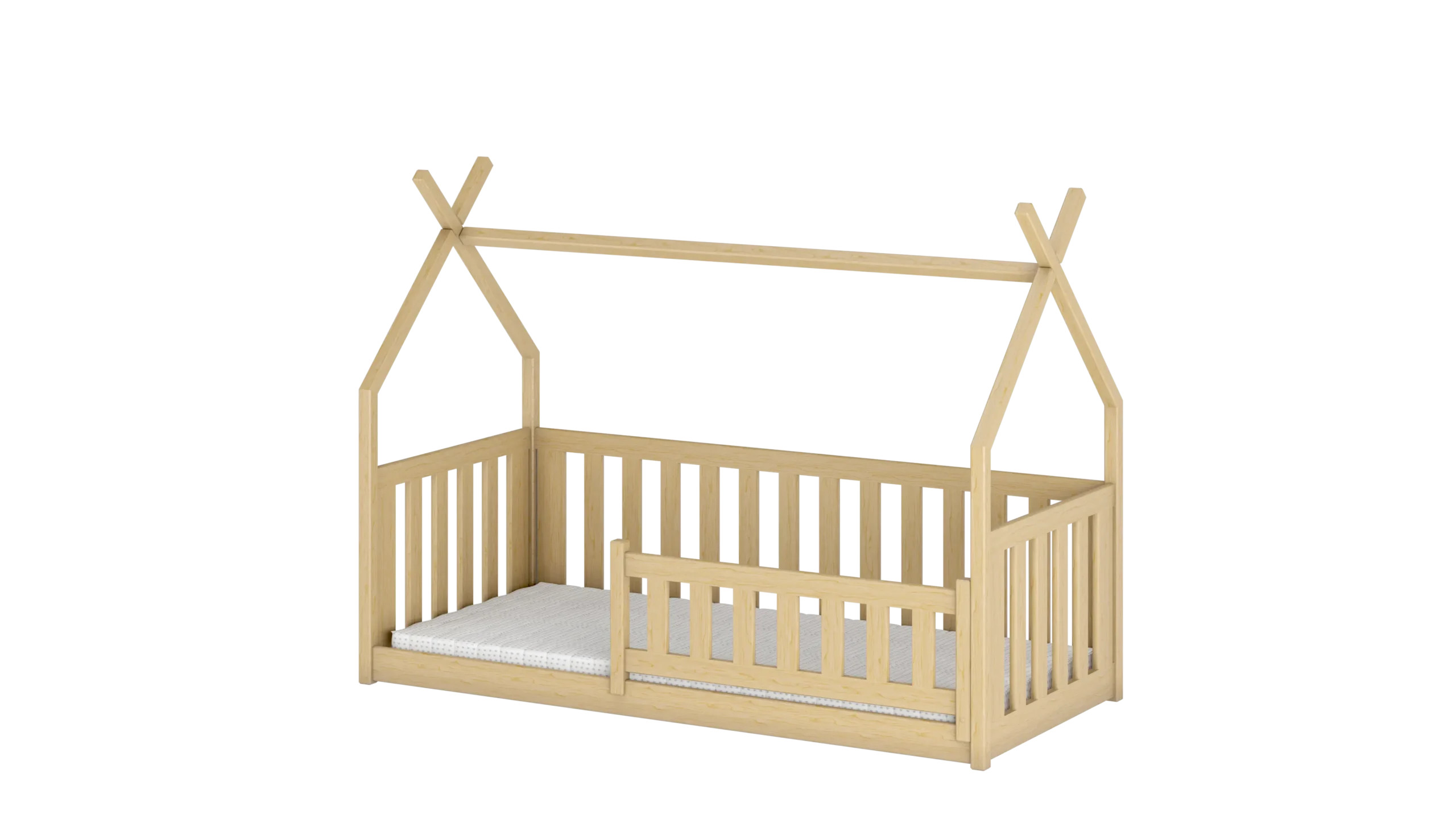 Hausbett, Kinderbett, Einzelbett BODO - Kubuk Moebel