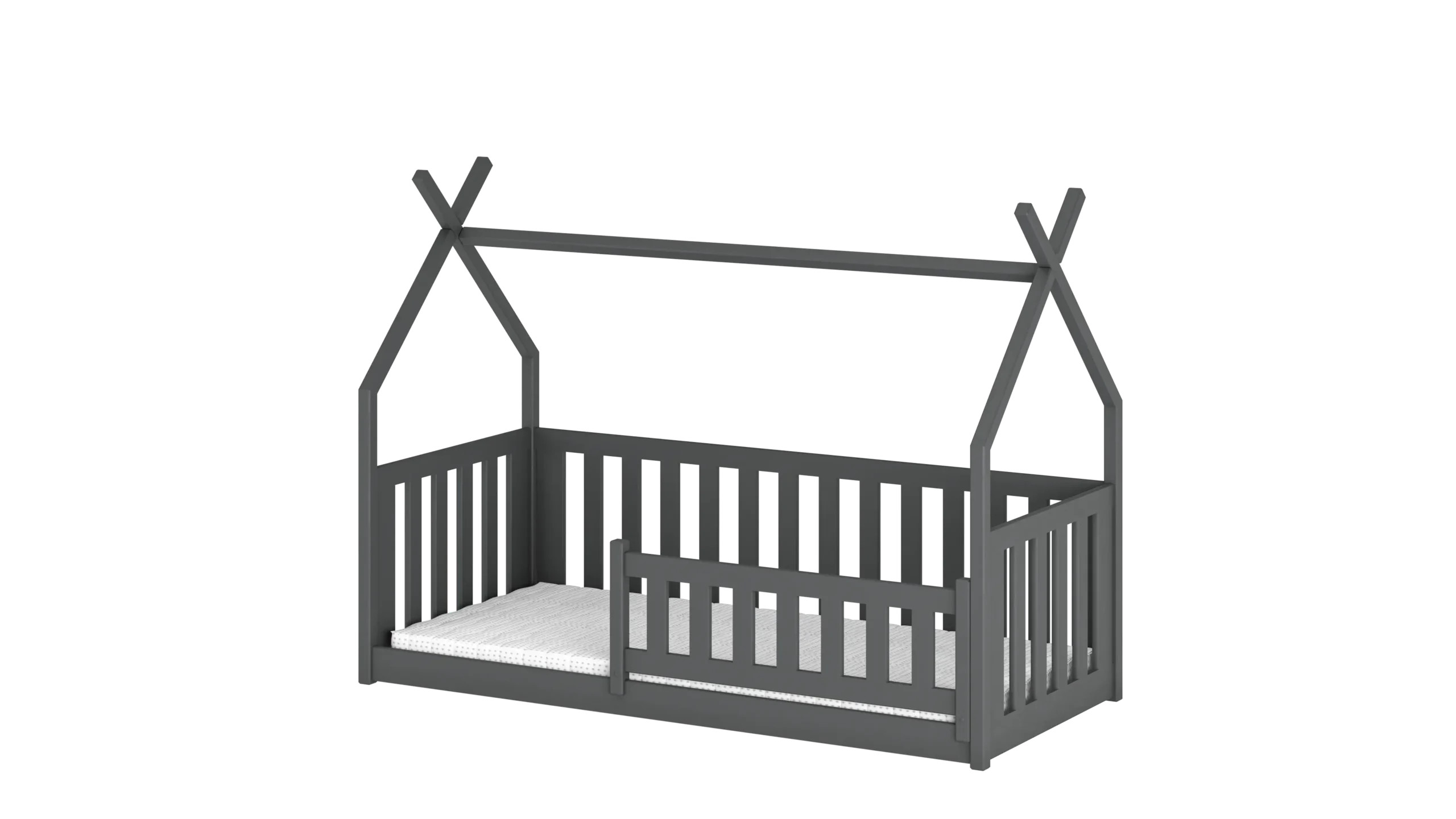 Hausbett, Kinderbett, Einzelbett BODO - Kubuk Moebel