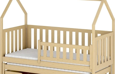 Hausbett, Ausziehbett, Kinderbett TYTUS - Kubuk Moebel