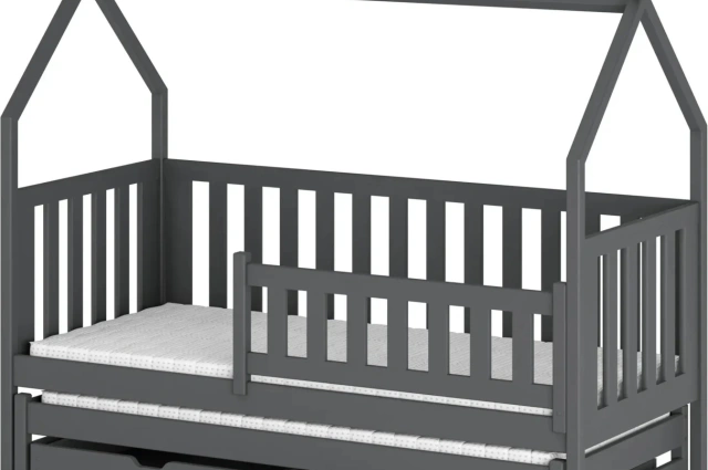 Hausbett, Ausziehbett, Kinderbett TYTUS - Kubuk Moebel