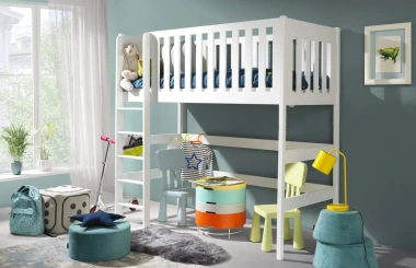 Hochbett, Kinderbett LARA - Kubuk Moebel