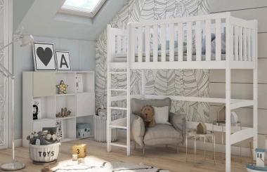 Hochbett, Kinderbett LARA - Kubuk Moebel