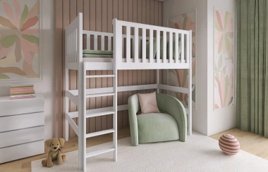 Hochbett, Kinderbett LARA - Kubuk Moebel