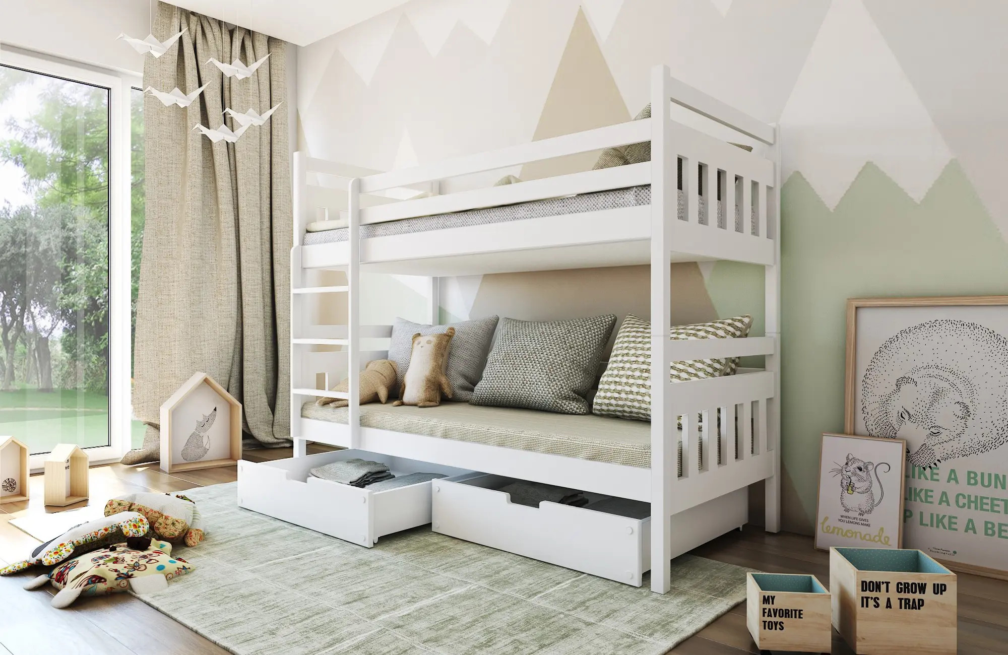 Etagenbett, Kinderbett ADAS - Kubuk Moebel