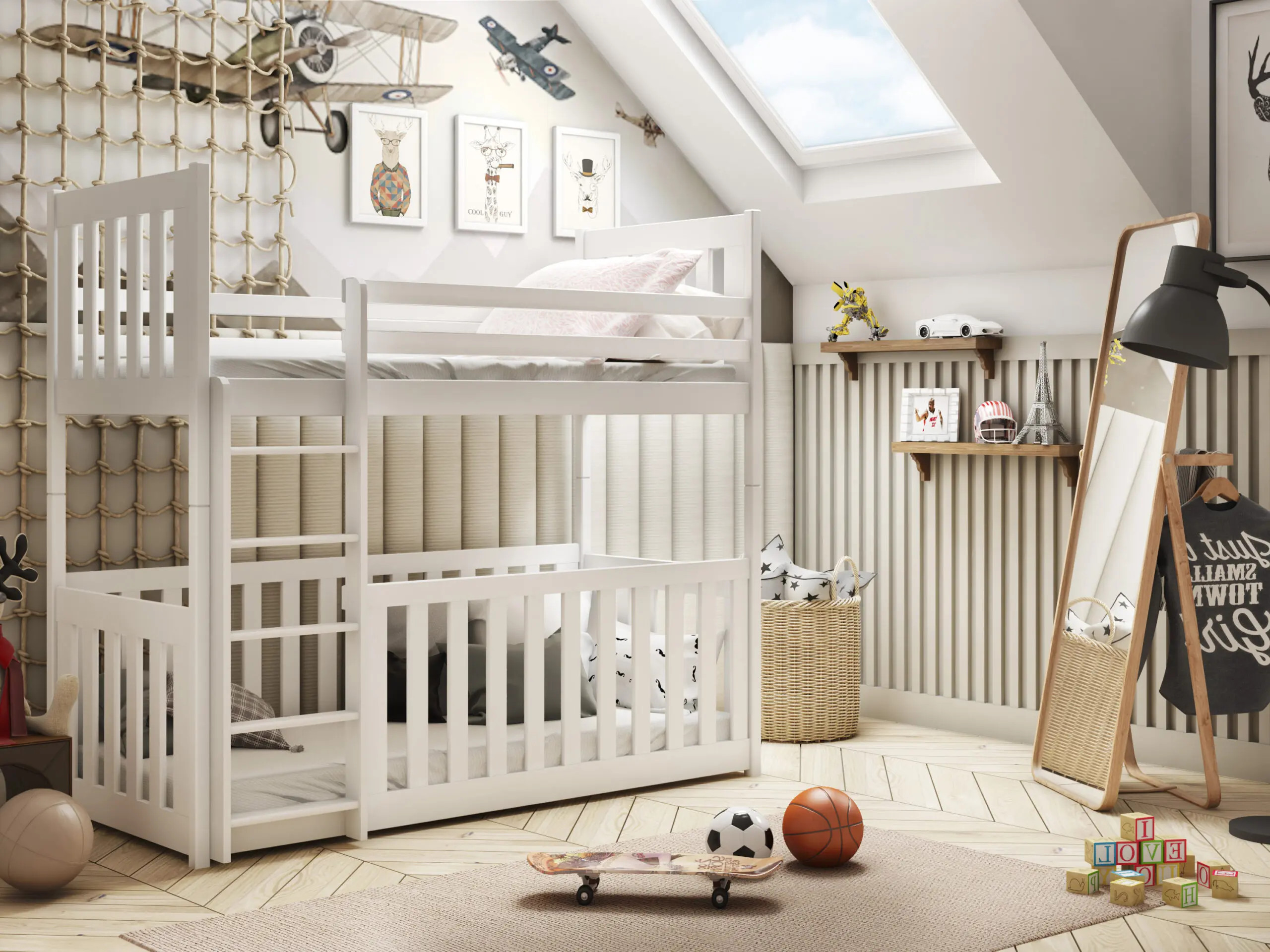 Etagenbett, Kinderbett CRIS - Kubuk Moebel