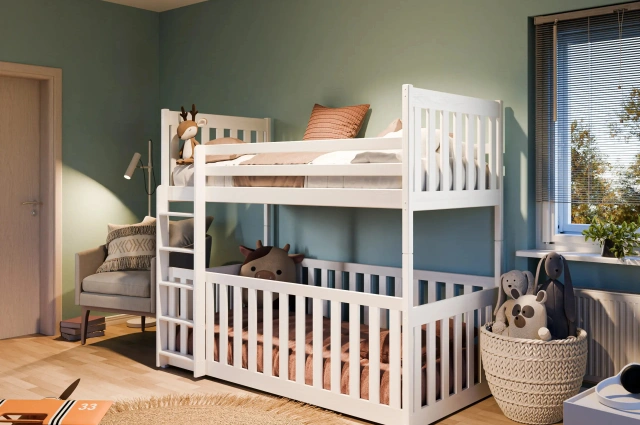 Etagenbett, Kinderbett CRIS - Kubuk Moebel