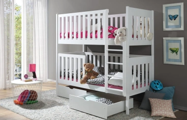 Etagenbett, Kinderbett DAVID mit Schubladen - Kubuk Moebel