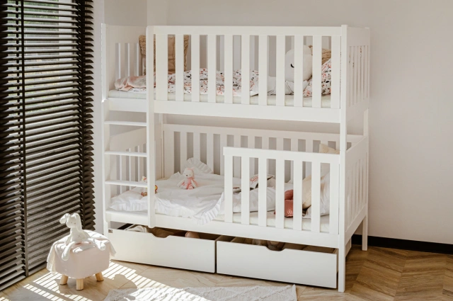 Etagenbett, Kinderbett DAVID mit Schubladen - Kubuk Moebel