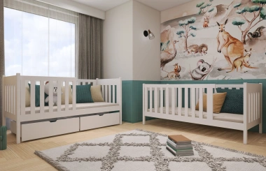 Etagenbett, Kinderbett DAVID mit Schubladen - Kubuk Moebel