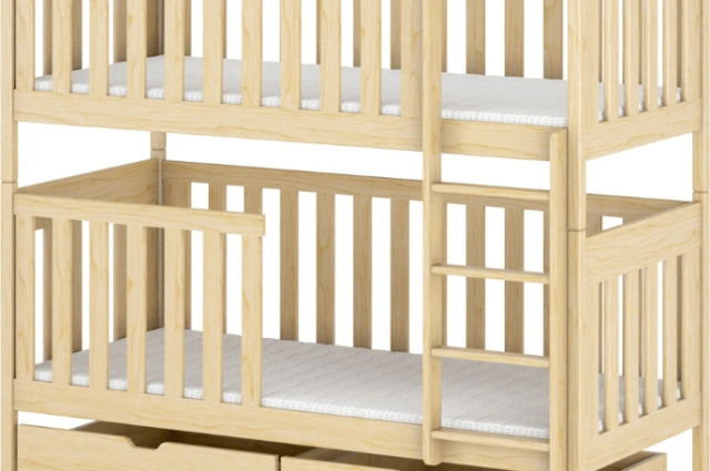Etagenbett, Kinderbett DAVID mit Schubladen - Kubuk Moebel
