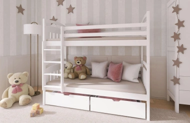 Etagenbett, Kinderbett GABI mit Schubladen - Kubuk Moebel