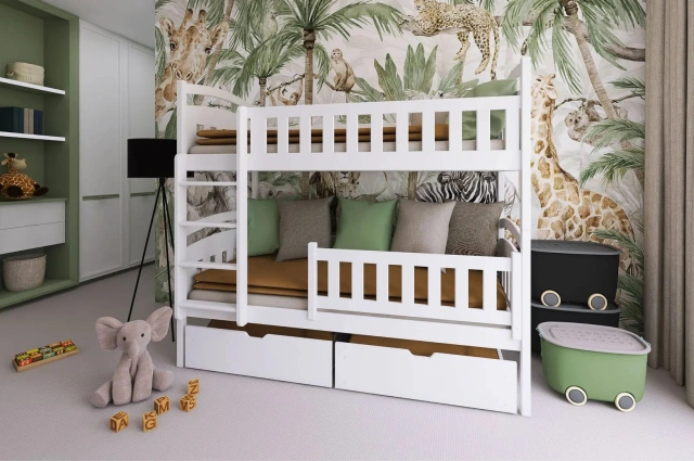 Etagenbett, Kinderbett IGNAS mit Schubladen - Kubuk Moebel Etagenbett, Kinderbett IGNAS mit Schubladen - Kubuk Moebel