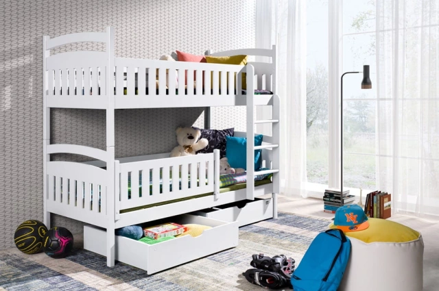 Etagenbett, Kinderbett IGNAS mit Schubladen - Kubuk Moebel Etagenbett, Kinderbett IGNAS mit Schubladen - Kubuk Moebel