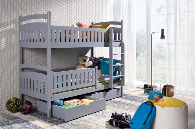 Etagenbett, Kinderbett IGNAS mit Schubladen - Kubuk Moebel Etagenbett, Kinderbett IGNAS mit Schubladen - Kubuk Moebel