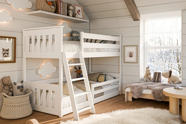Etagenbett, Kinderbett KEVIN - Kubuk Moebel