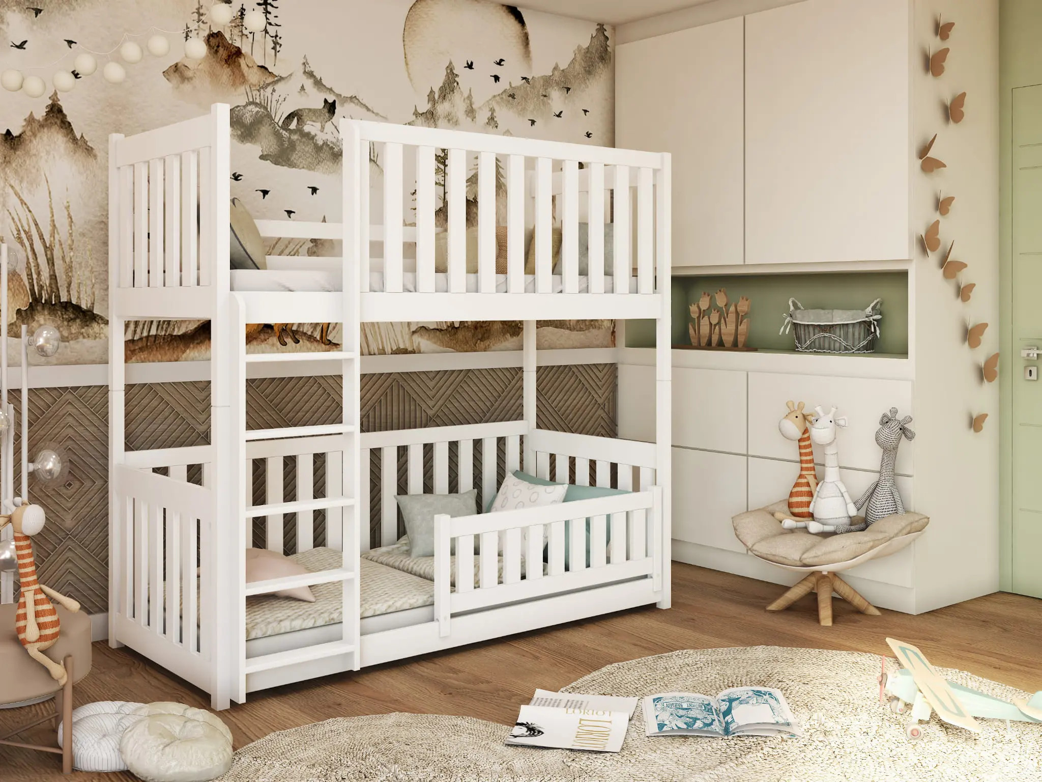 Etagenbett, Kinderbett KONRAD - Kubuk Moebel