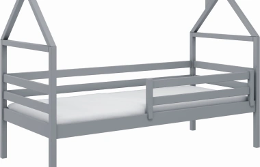 Einzelbett, Kinderbett, Hausbett ARON - Kubuk Moebel