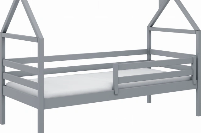 Einzelbett, Kinderbett, Hausbett ARON - Kubuk Moebel