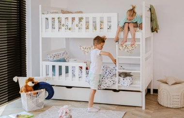 Etagenbett, Kinderbett MONIKA mit Schubladen - Kubuk Moebel