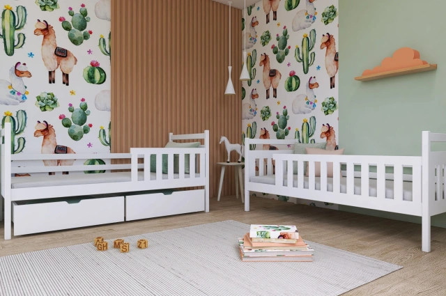 Etagenbett, Kinderbett MONIKA mit Schubladen - Kubuk Moebel