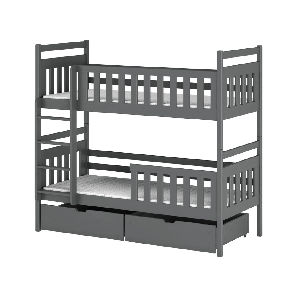 Etagenbett, Kinderbett MONIKA mit Schubladen - Kubuk Moebel