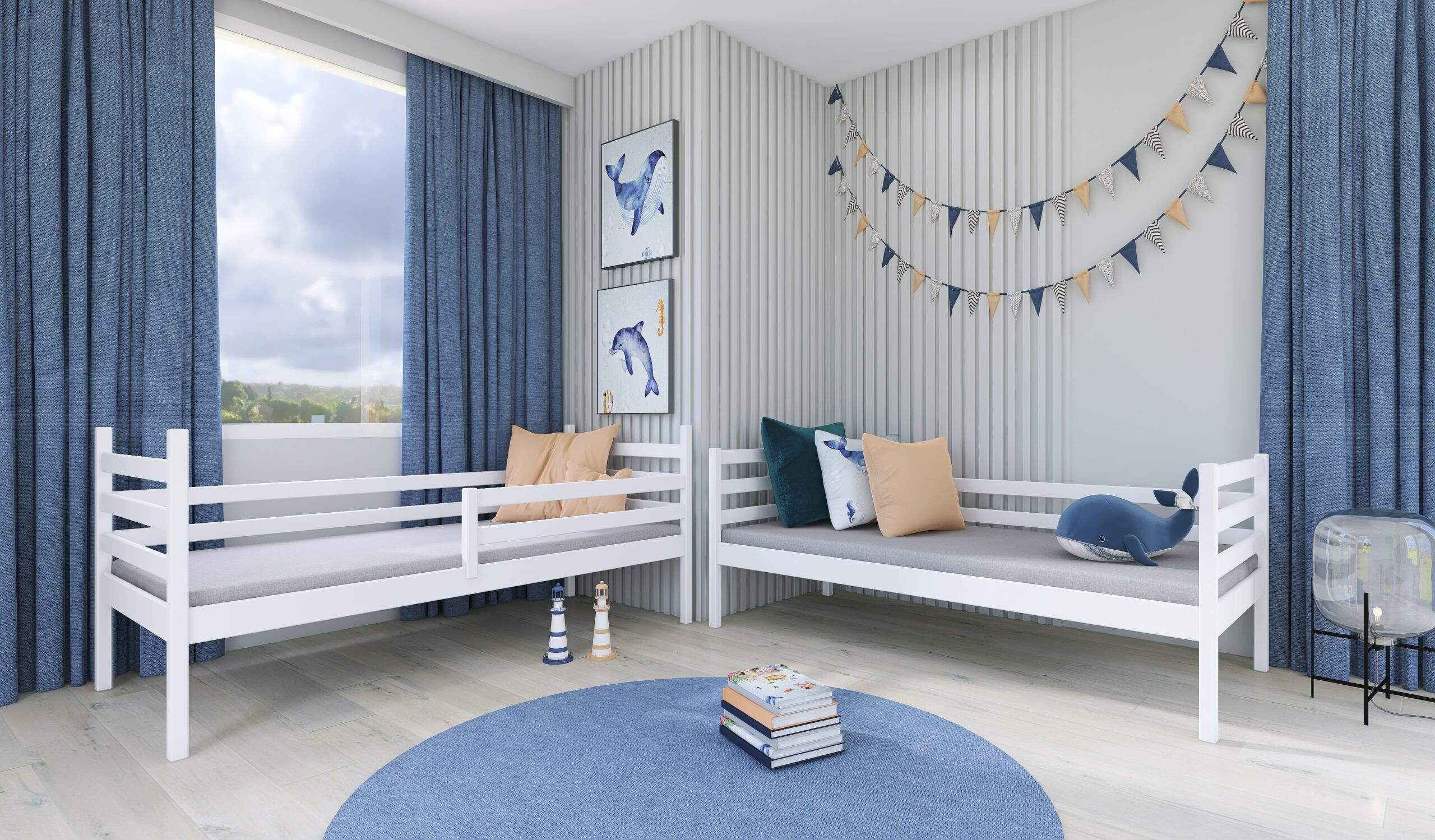 Etagenbett, Kinderbett NEMO mit Schubladen - Kubuk Moebel Etagenbett, Kinderbett NEMO mit Schubladen - Kubuk Moebel