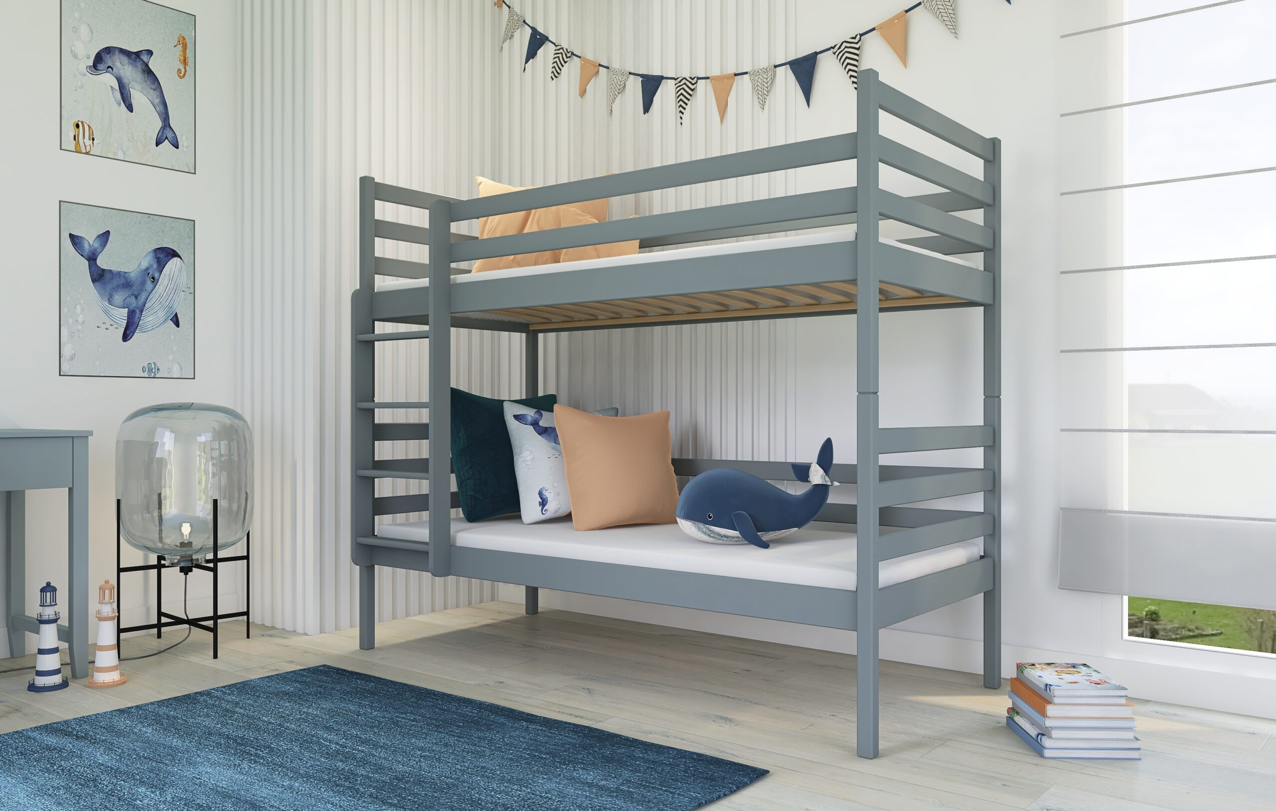 Etagenbett, Kinderbett NEMO mit Schubladen - Kubuk Moebel Etagenbett, Kinderbett NEMO mit Schubladen - Kubuk Moebel