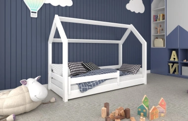 Einzelbett, Kinderbett, Hausbett MINI HAUSE - Kubuk Moebel