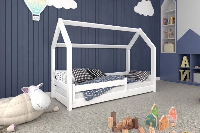 Einzelbett, Kinderbett, Hausbett MINI HAUSE - Kubuk Moebel